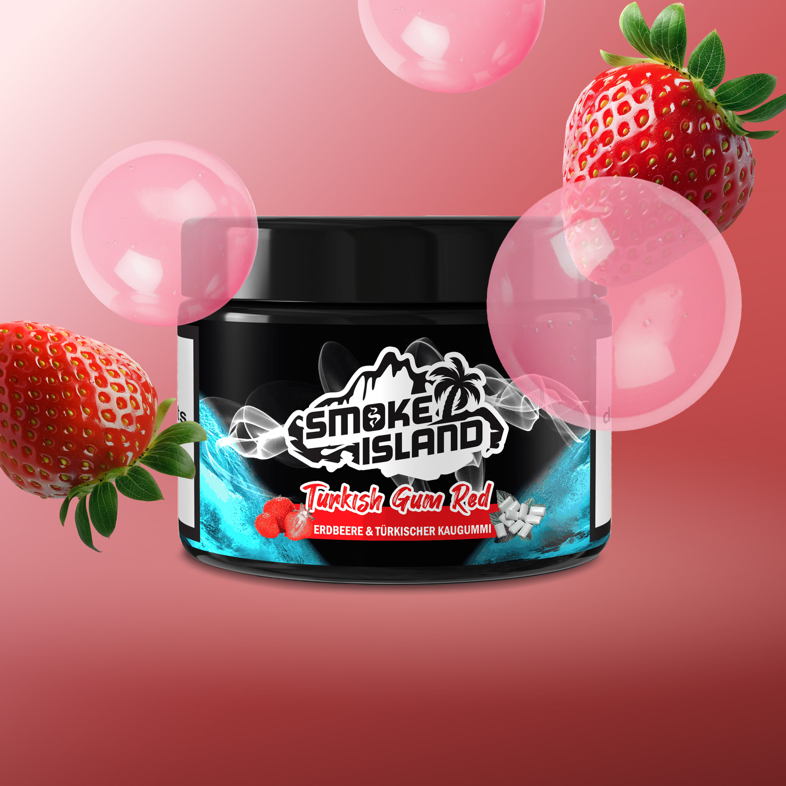 Smoke Island - nicotine free - Turkish Gum Red - 200 g 