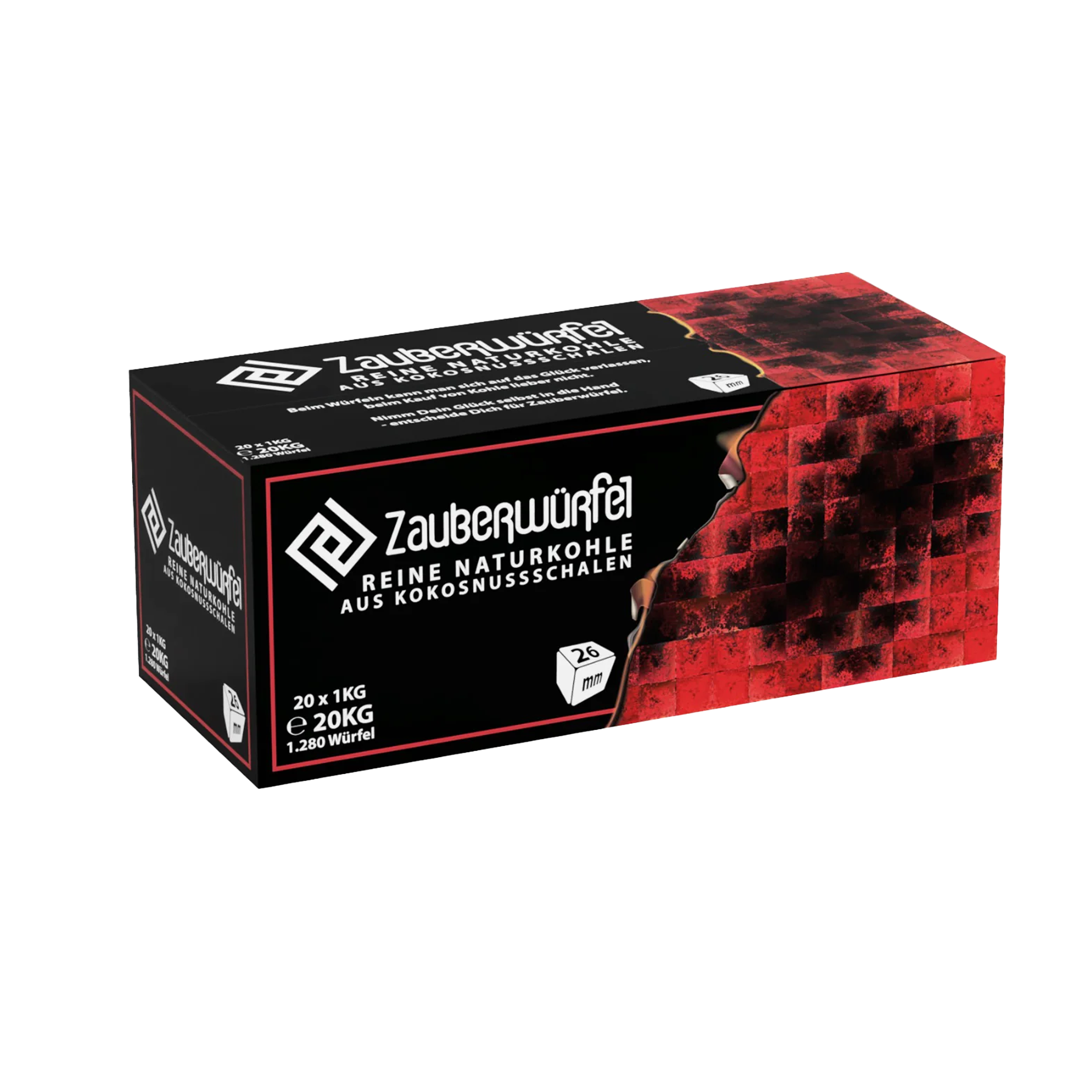 Zauberwürfel Naturkohle 26mm 20kg Bundle kaufen | Hookain Online Shop 2