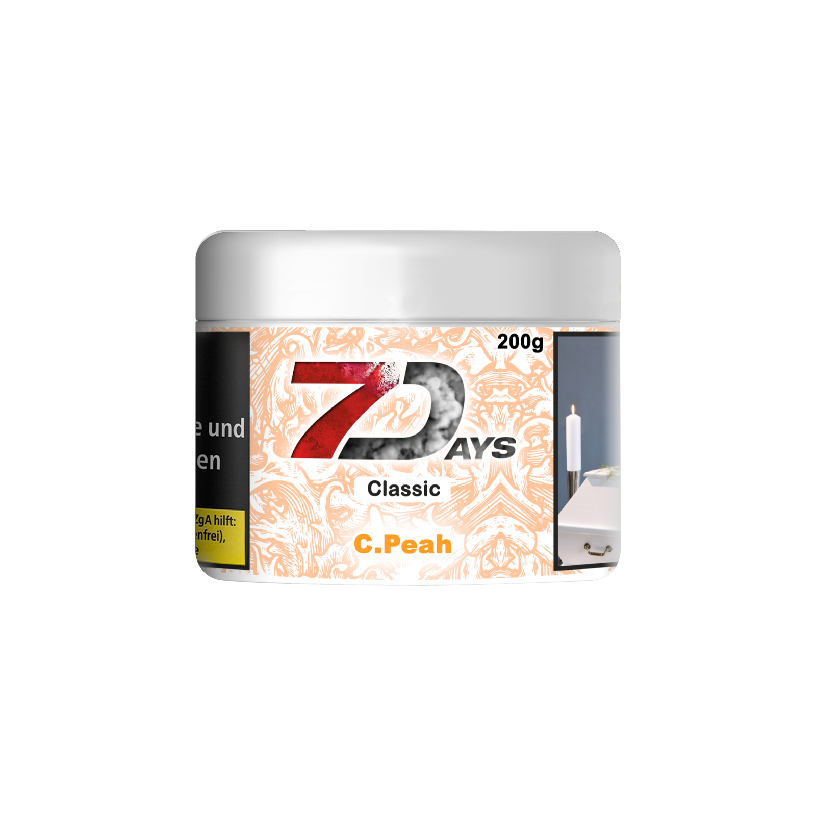 7Days Classic C. Peah 200 g | Shisha Tabak g&uuml;nstig bestellen 2