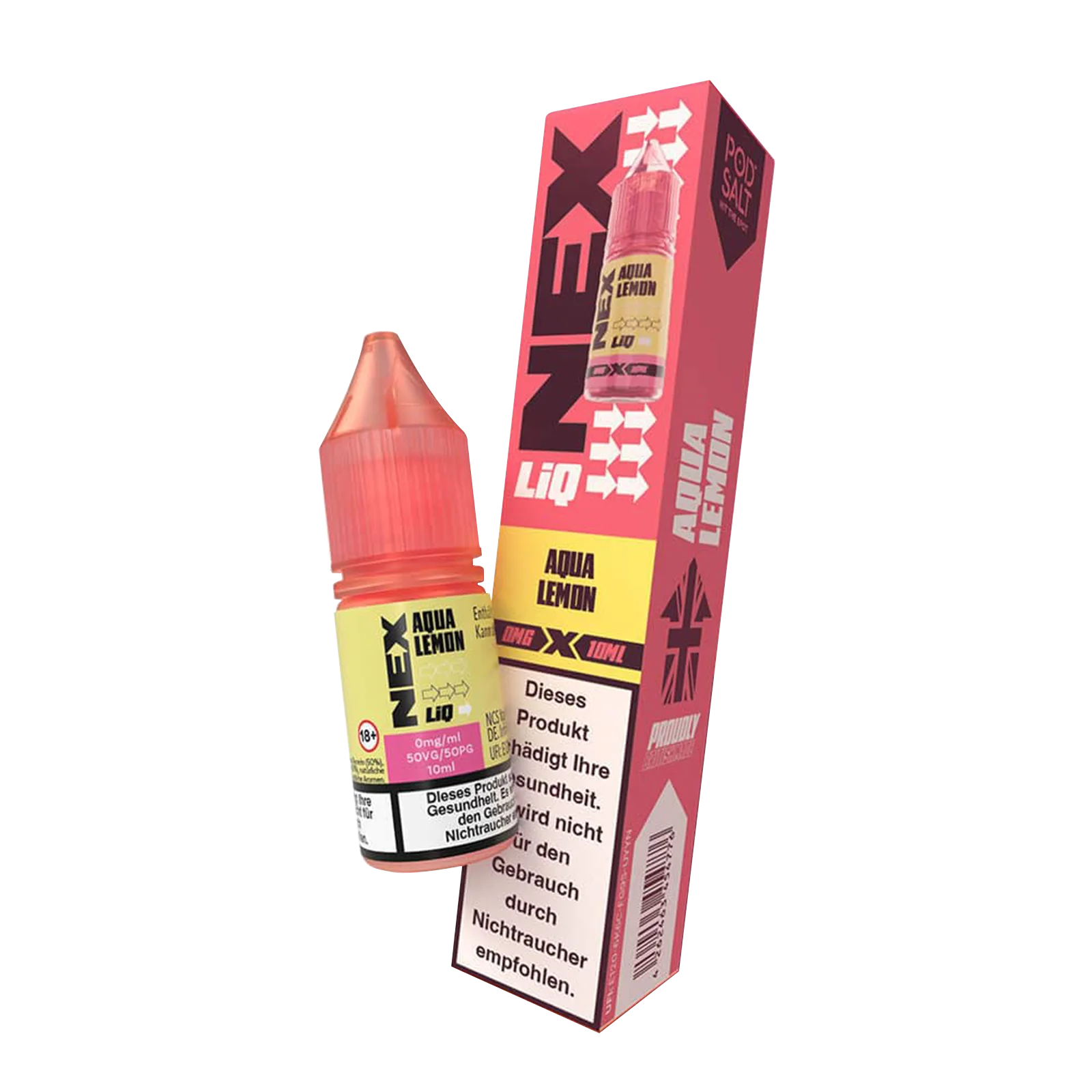NexLiq - Pod Salt- NicSalt - 10 ml 0 mg Aqua Lemon 2