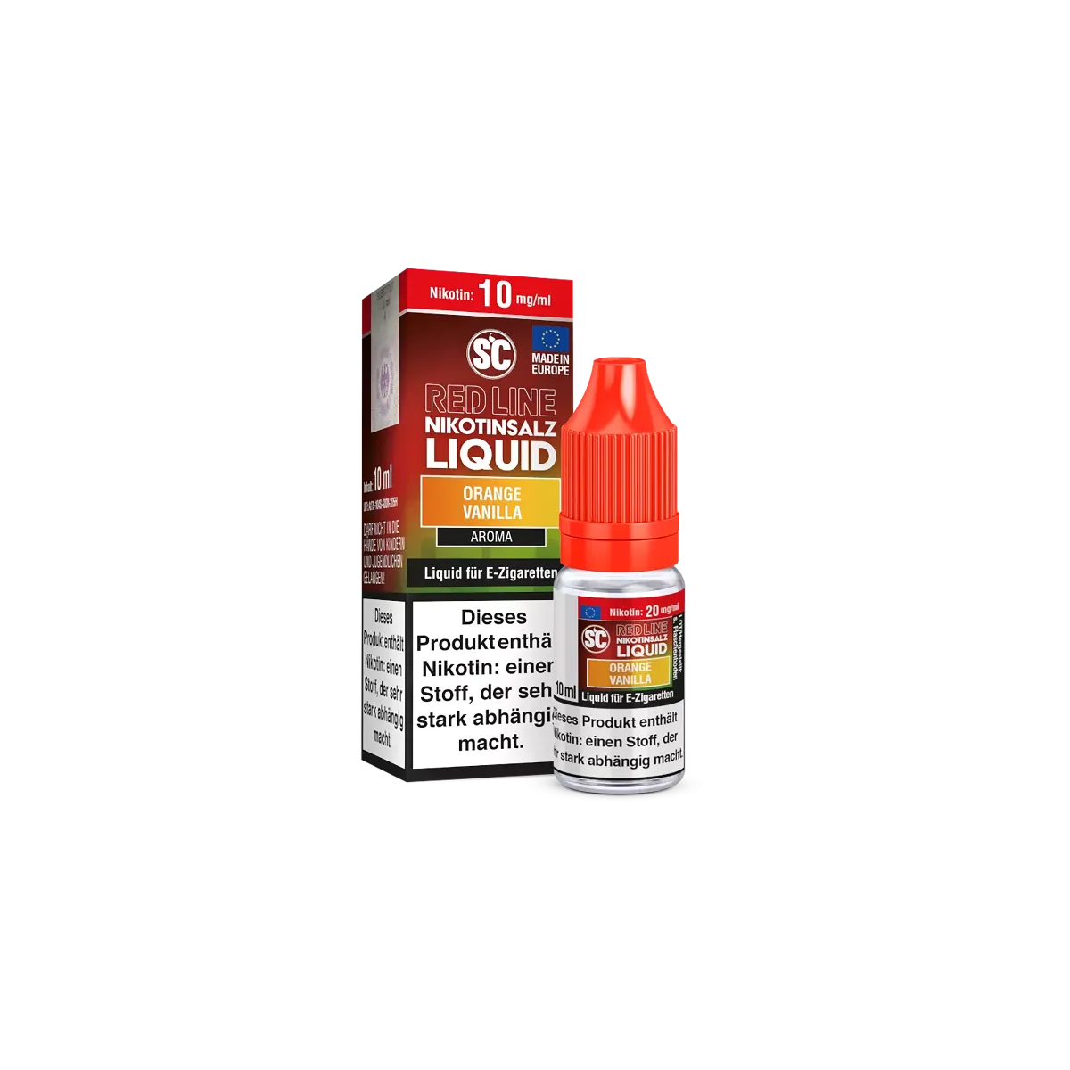 SC Red Line Orange Vanilla 10ml 10mg Liquid Nikotinsalz