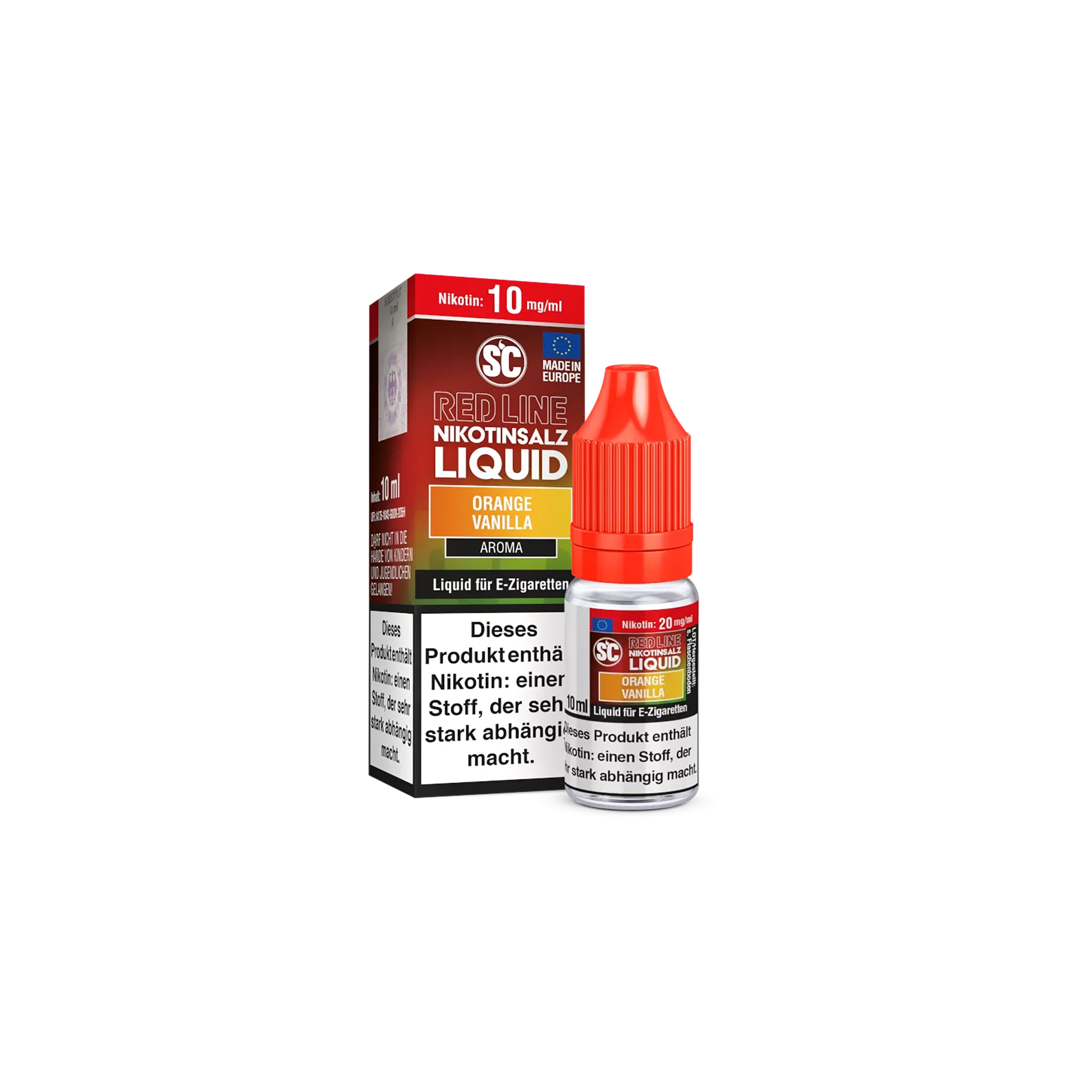 SC Red Line Orange Vanilla 10ml 10mg  Liquid Nikotinsalz