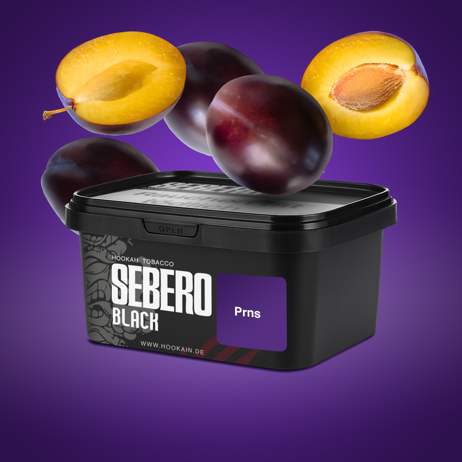 Sebero Black Prns 200 g Shisha Tabak – kräftig & fruchtig 1