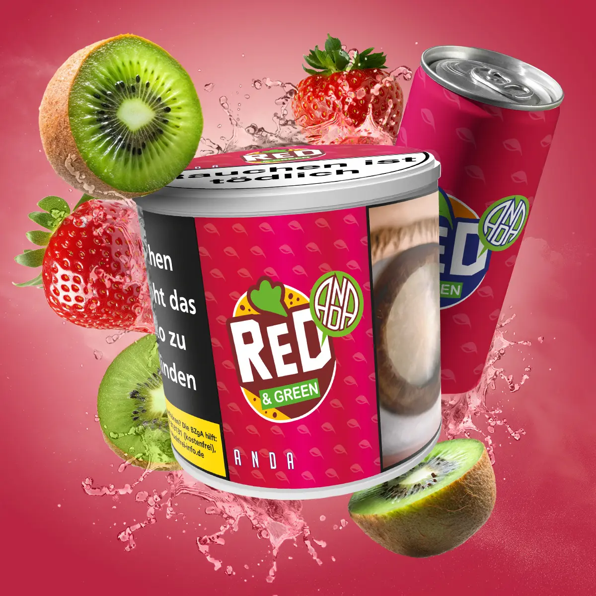 Anda Red & Green  200 g Shisha Tabak - Exclusiv bei Hookain 1