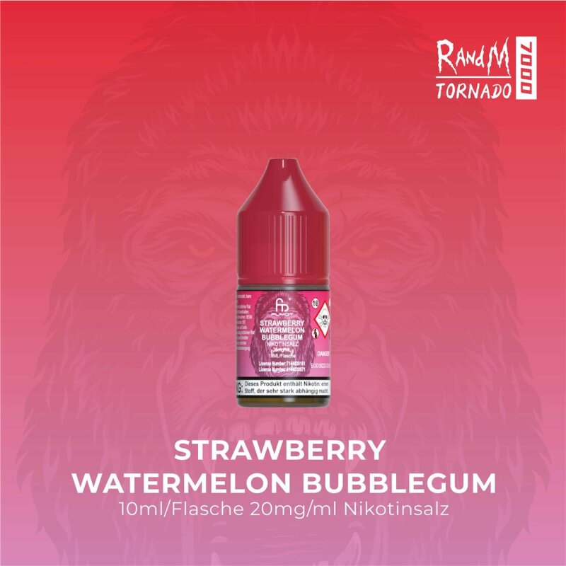 RandM Tornado 7000 - Strawberry Watermelon Bubblegum - E-Liquid - Nikotinsalz - 20 mg 1