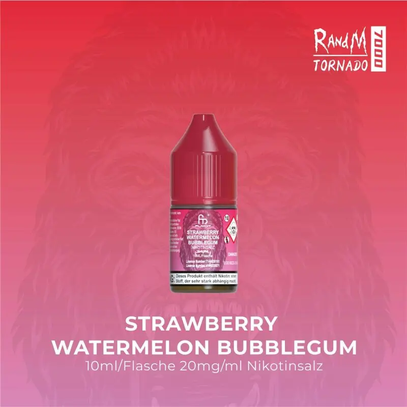 RandM Tornado 7000 - Strawberry Watermelon Bubblegum - E-Liquid - Nikotinsalz - 20 mg 1