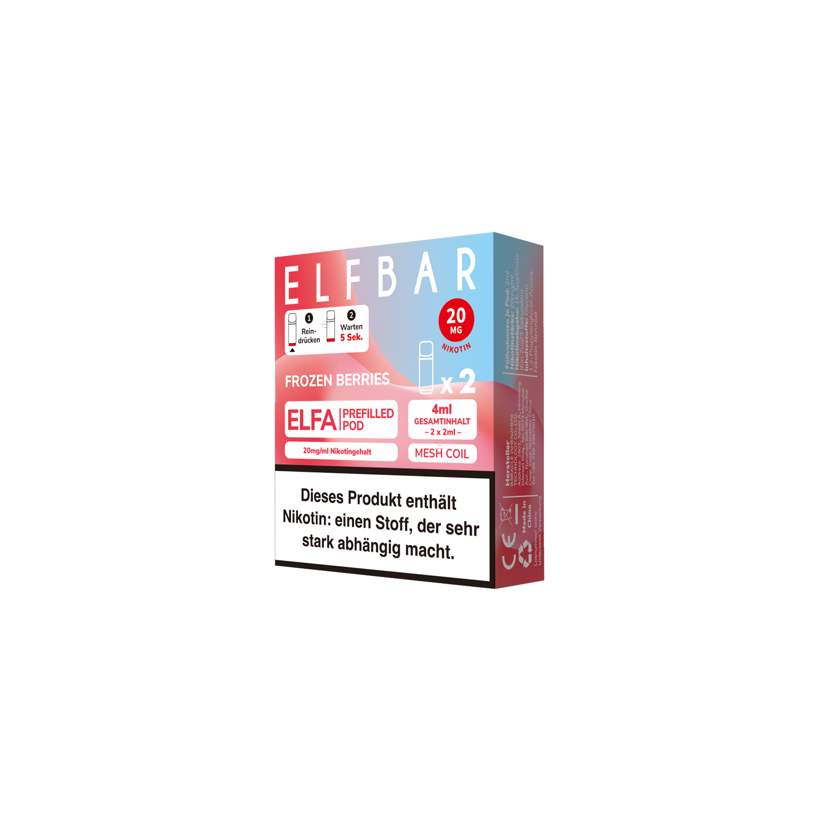 Elf Bar - ELFA - Prefilled Pod - Frozen Berries-1
