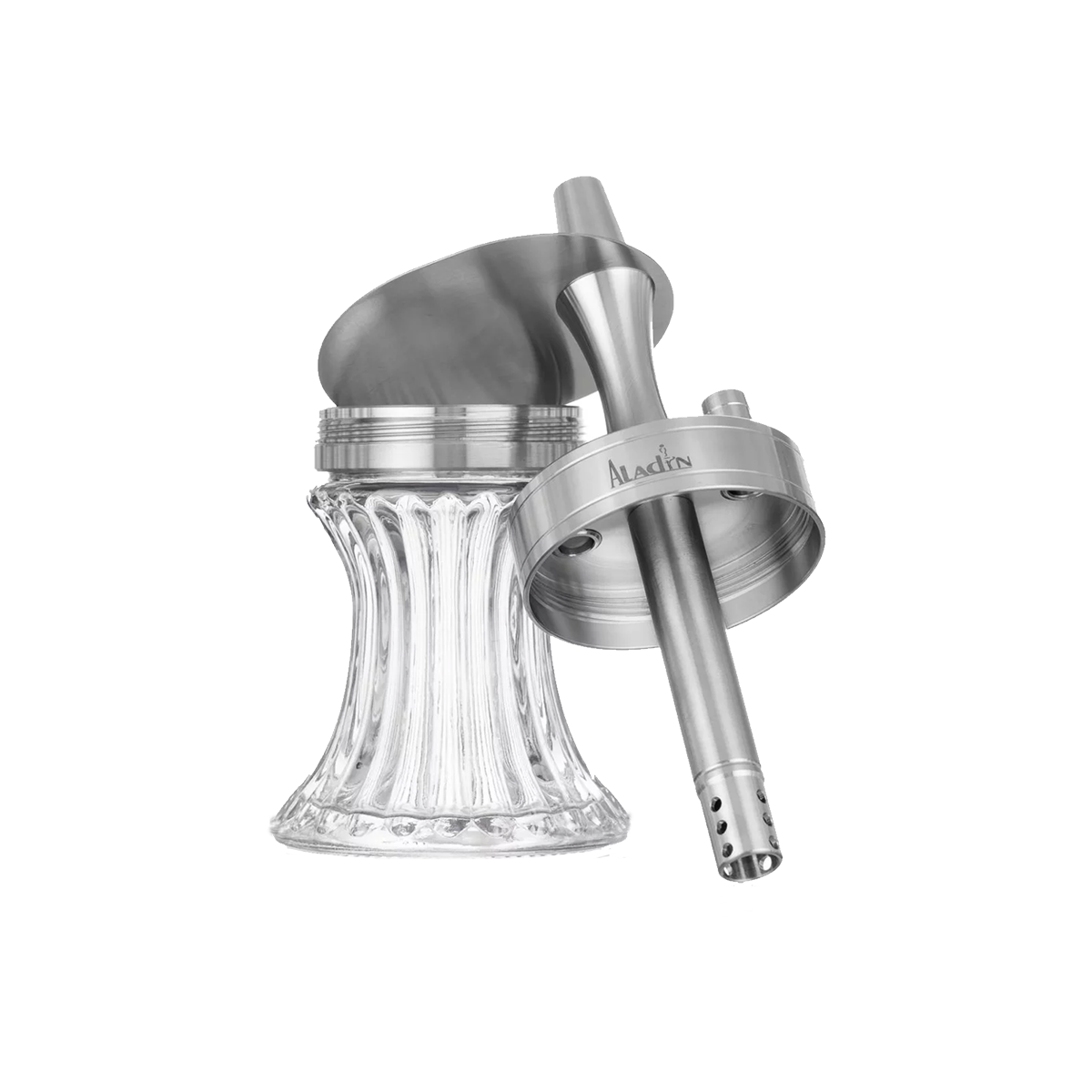 Aladin 2 Go Stainless Steel Clear &ndash; Travel Shisha 