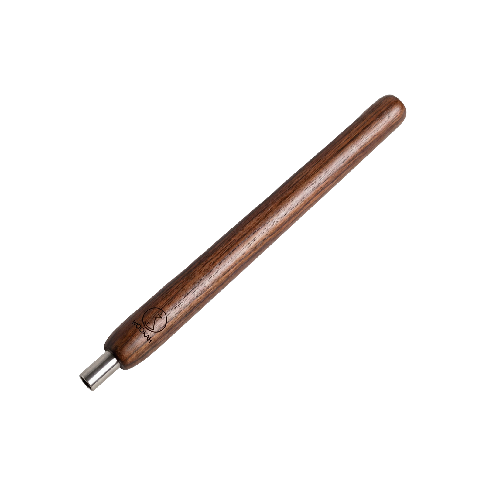 Wookah Holzmundst&uuml;ck Walnut, freigestellt in Schr&auml;gansicht