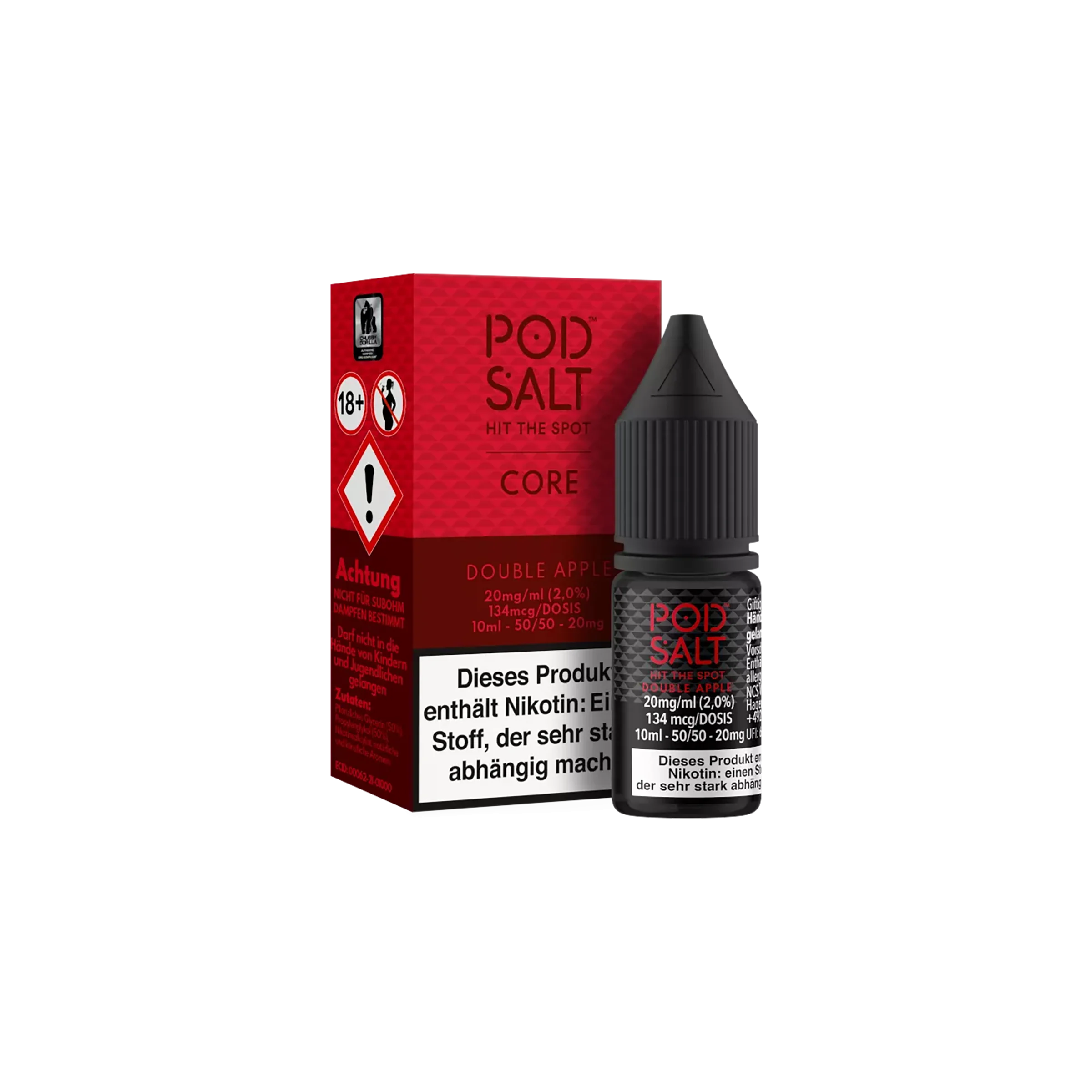 Pod Salt Core - E-Liquid - NicSalt - Double Apple - 10 ml - 20 mg