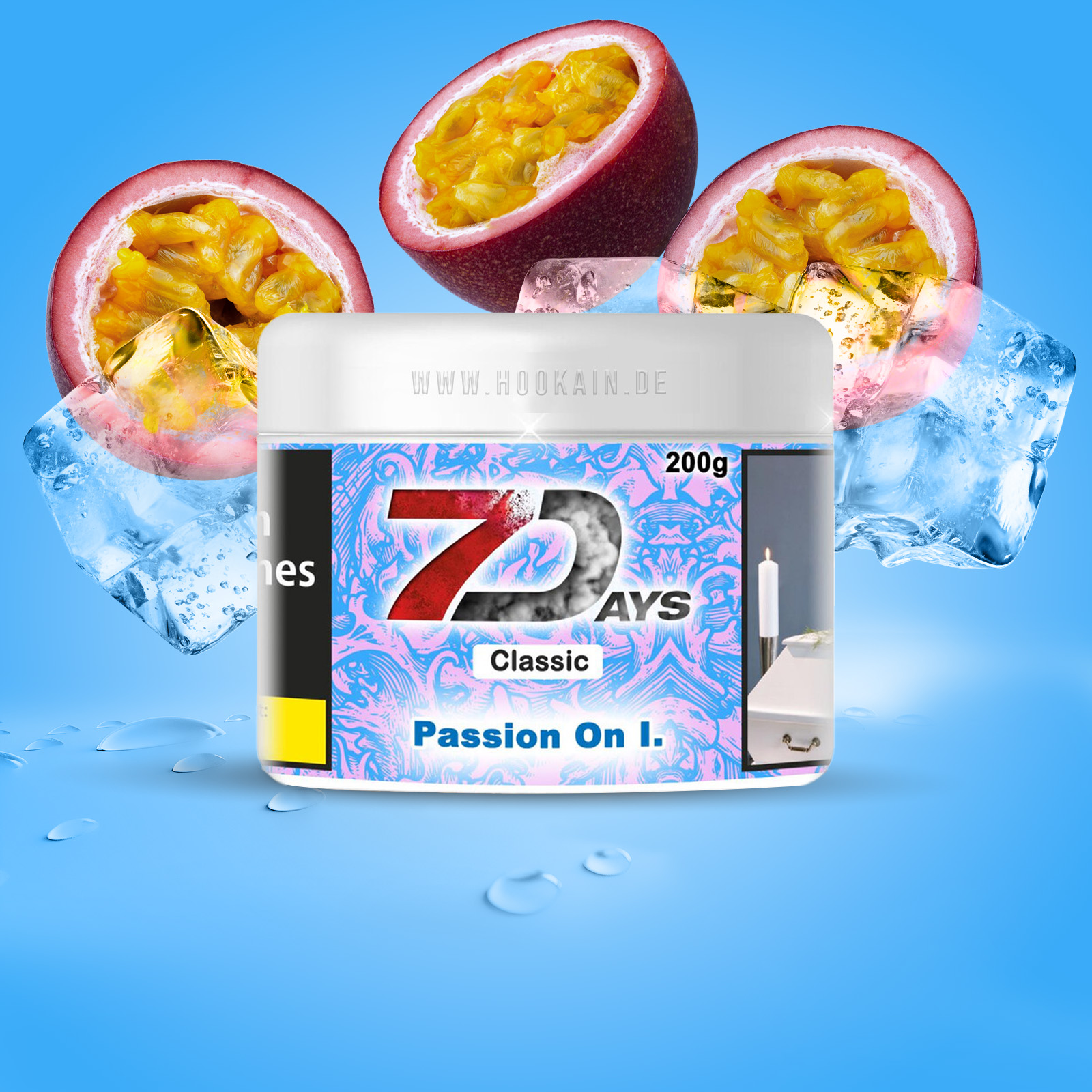 7Days Passion on Ice Shisha Tabak – Maracuja & Ice 1