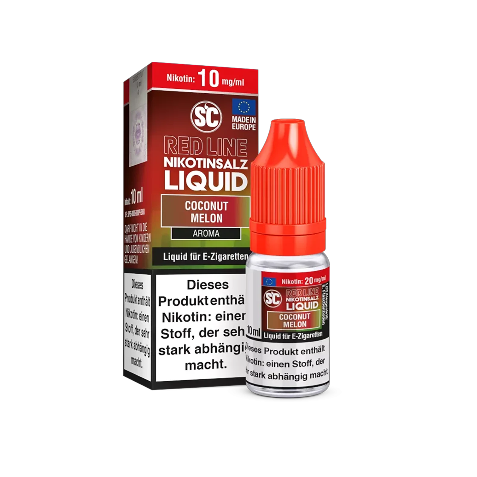 SC - E-Liquid - NicSalt - Red Line - Coconut Melon - 10 ml - 10 mg