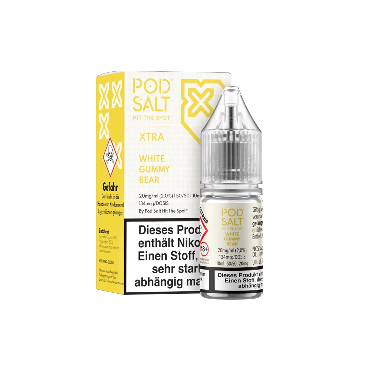 Pod Salt Xtra - E-Liquid - Nicotine Salt - White Gummy Bear - 10 ml - 20 mg