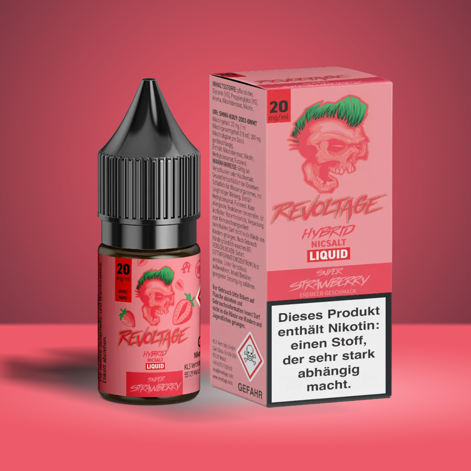 Revoltage - E-Liquid - Nikotinsalz - Super Strawberry - 10 ml - 20 mg 1