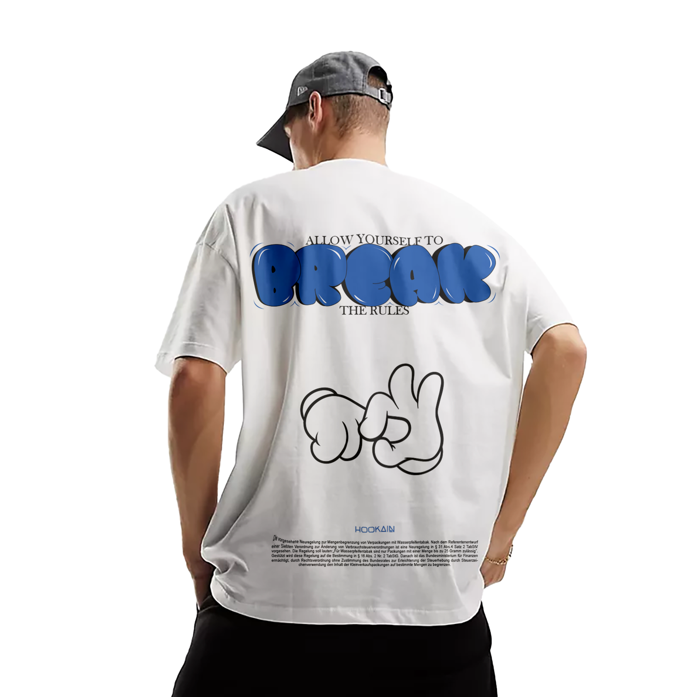 Logo T-Shirt - Medium Fit - FYLAW - Weiß - Hookain Merch Nr 3 Logo T-Shirt - Medium Fit - FYLAW - Weiß - Hookain Merch Nr 3
