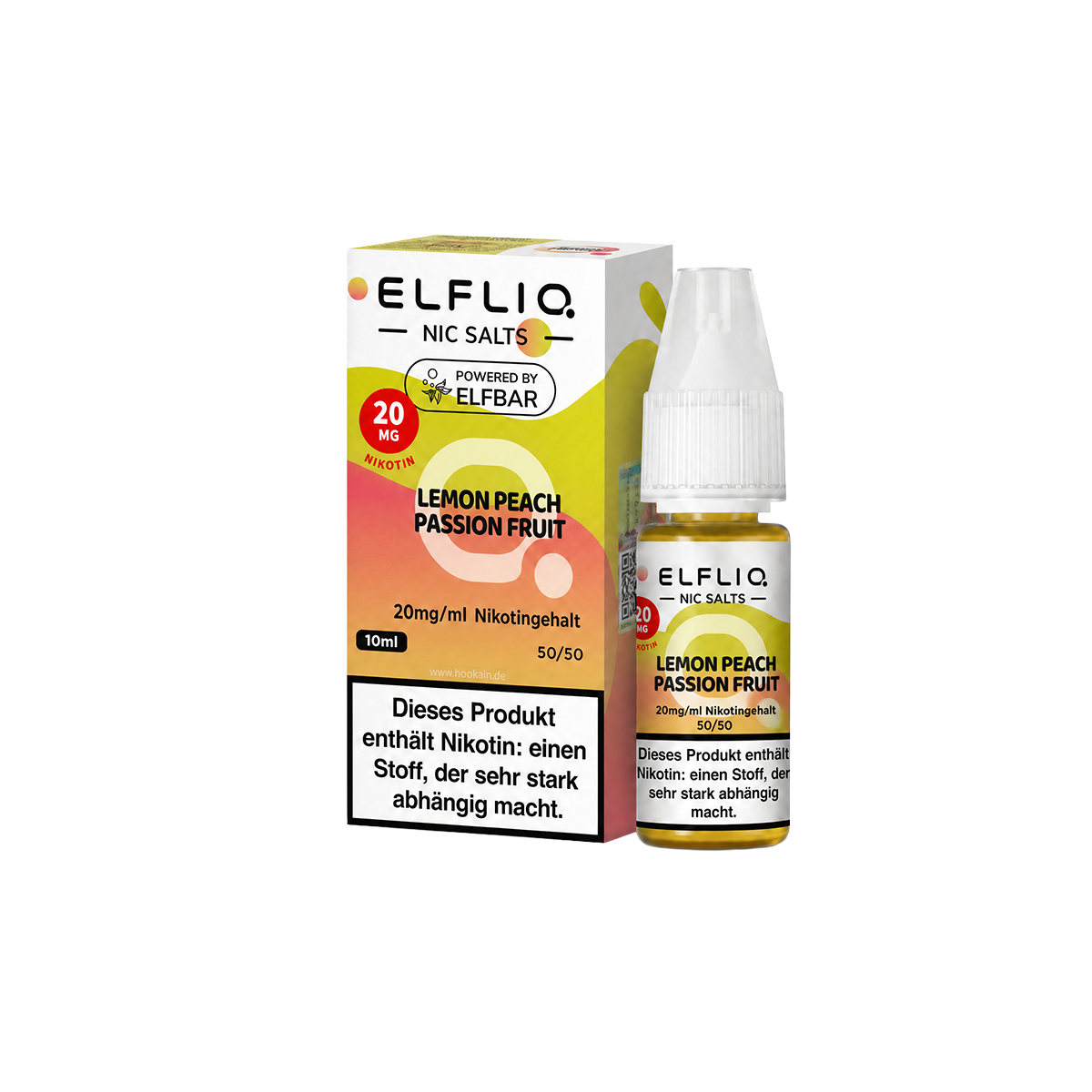Elf Bar - ElfliQ - E-Liquid - Nikotinsalz - Lemon Peach Passion Fruit - 20 mg1-