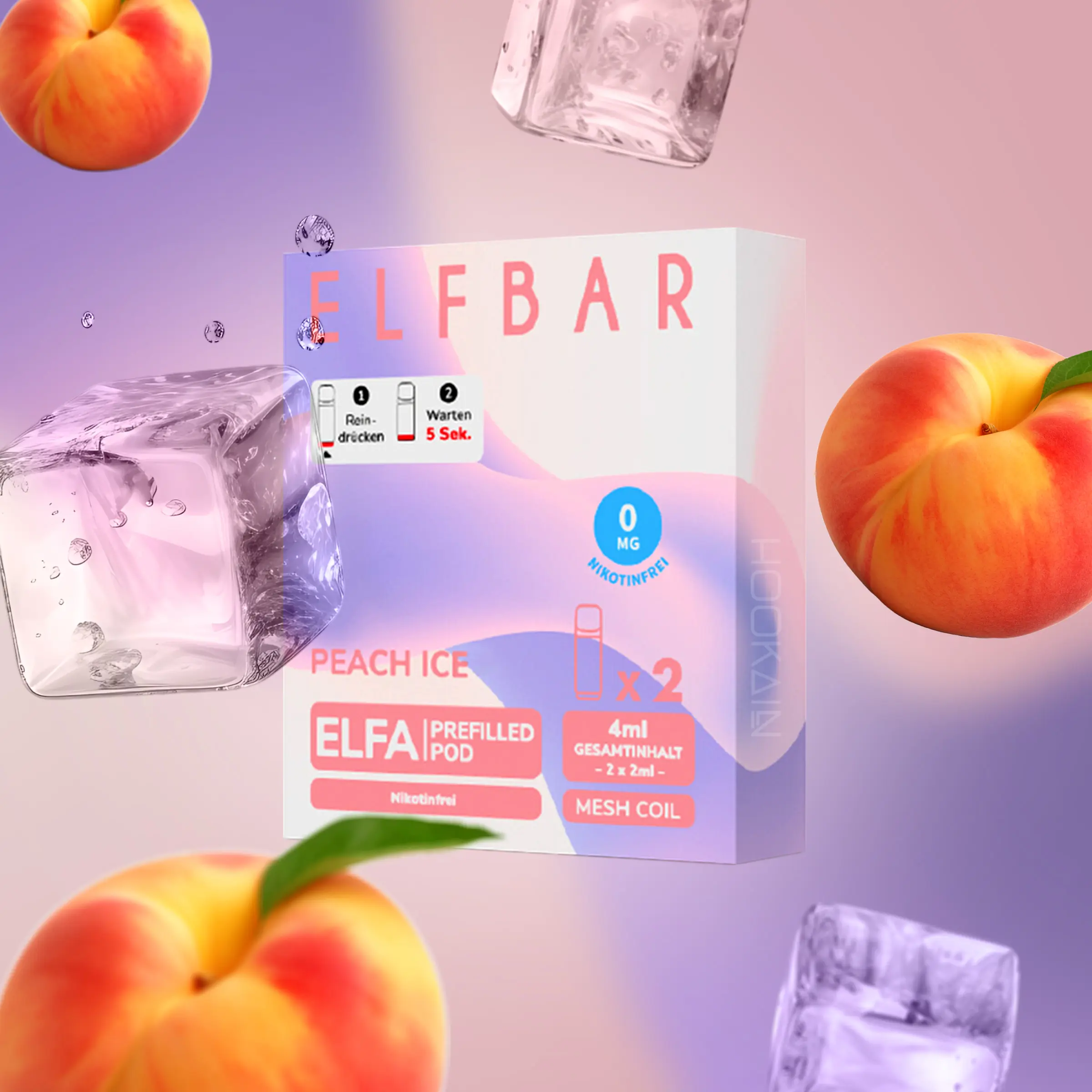 Elf Bar ELFA CP Peach Ice Nikotinfrei | Prefilled Pods günstig bestellen 3