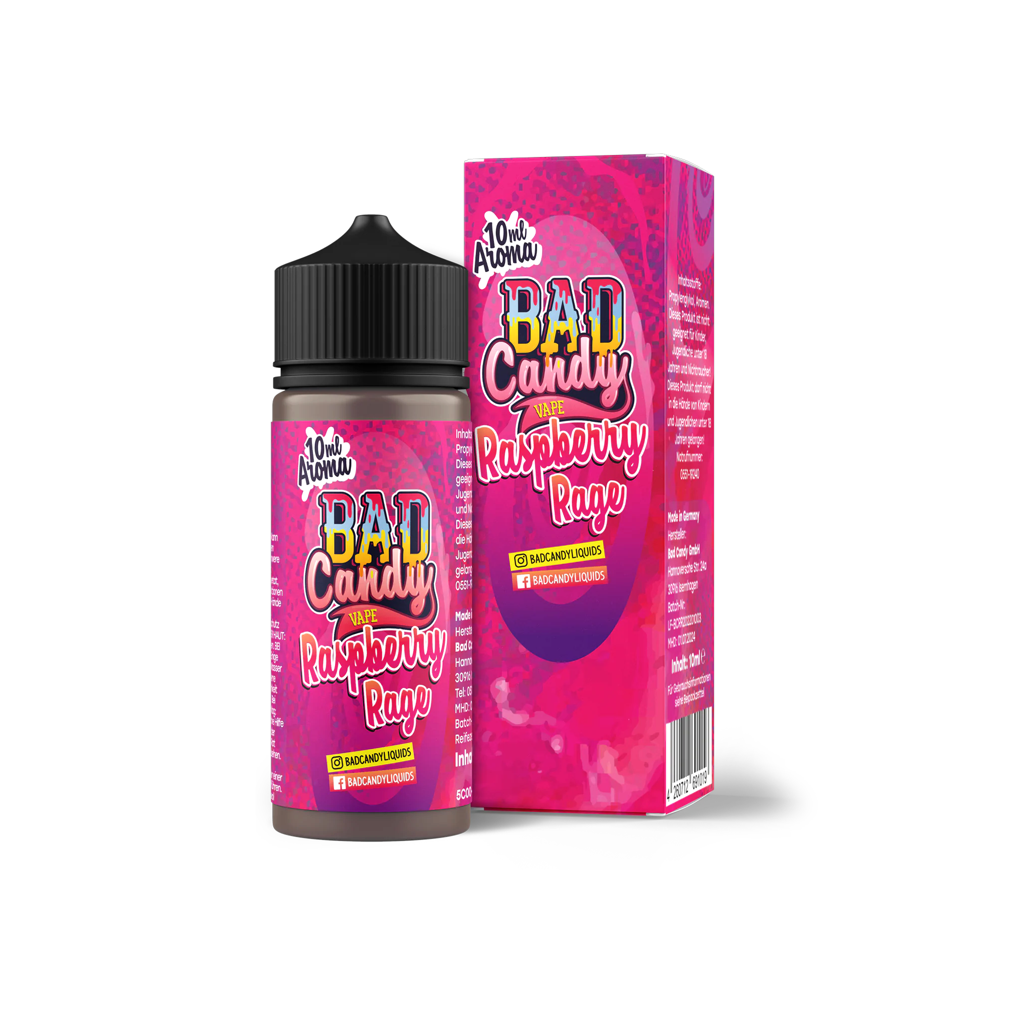 Bad Candy Aroma Longfill Raspberry Rage mit 10 ml Inhalt günstig bestellen 1