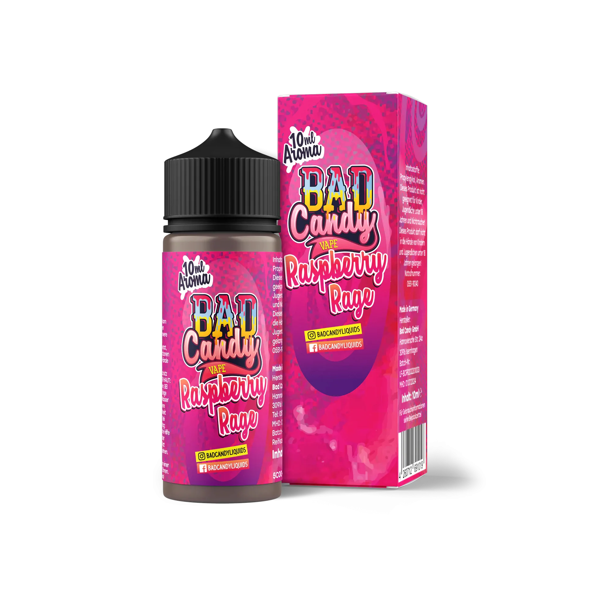 Bad Candy Aroma Longfill Raspberry Rage mit 10 ml Inhalt günstig bestellen 1