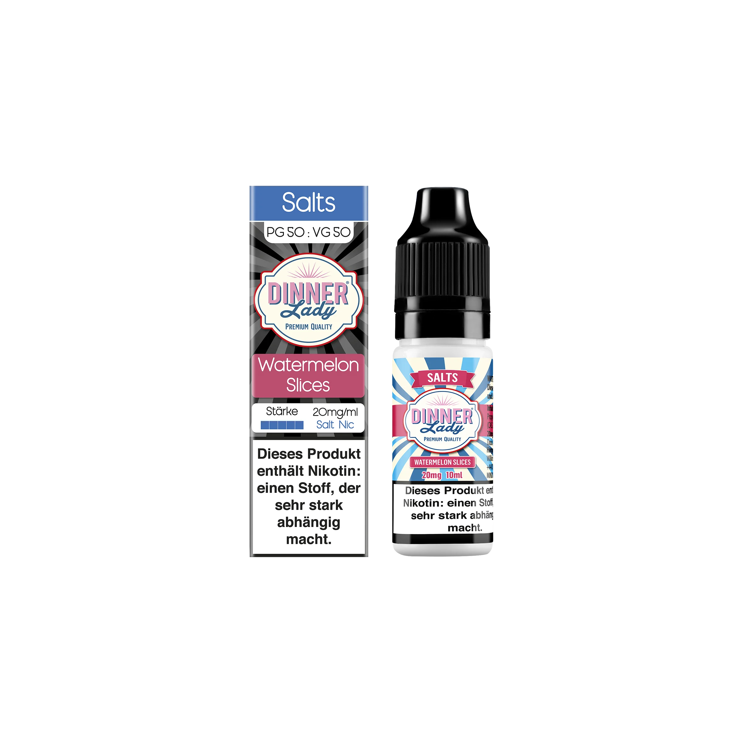 Dinner Lady - E-Liquid - Nikotinsalz - Watermelon Slices - 10 ml - 20 mg