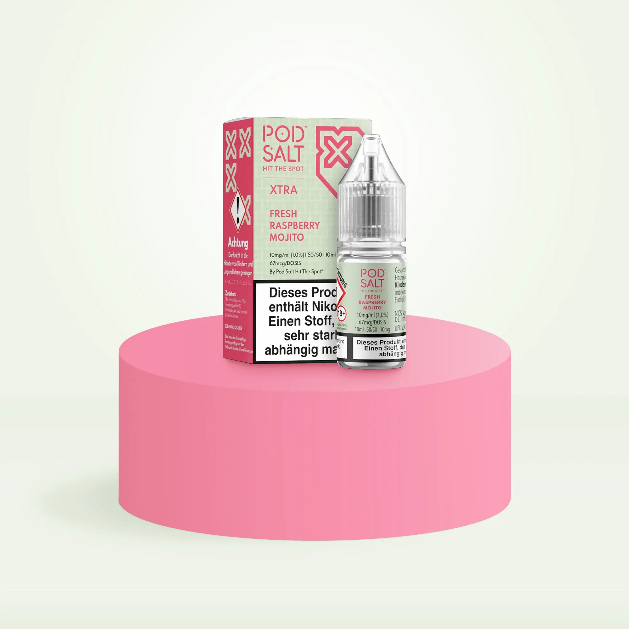Pod Salt Xtra Nikotinsalz E-Liquid Fresh Rasperry Mojito 10 ml mit 10 mg günstig bestellen 1