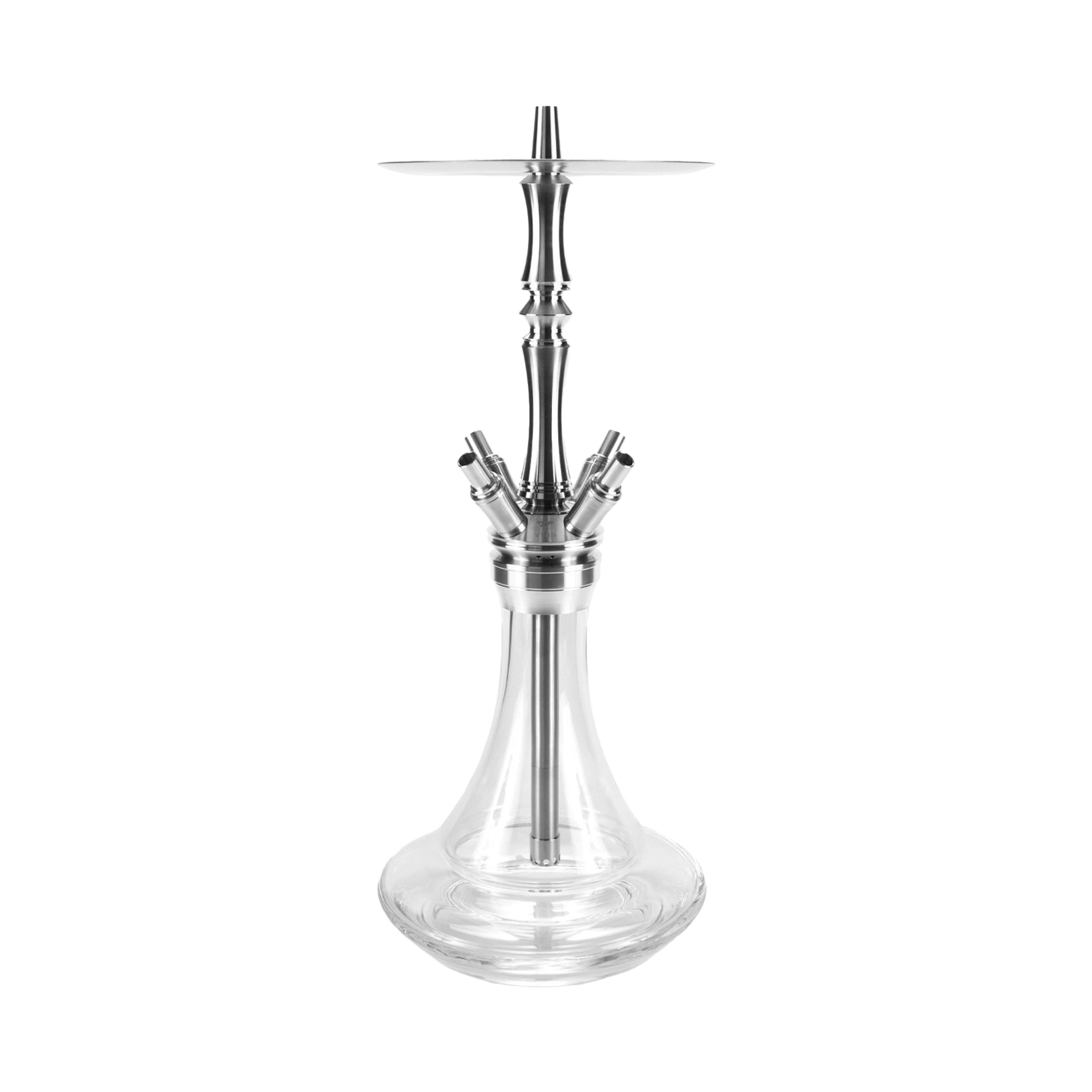 Vyro - Evoke - Clear - 4-Hose Stainless Steel Shisha