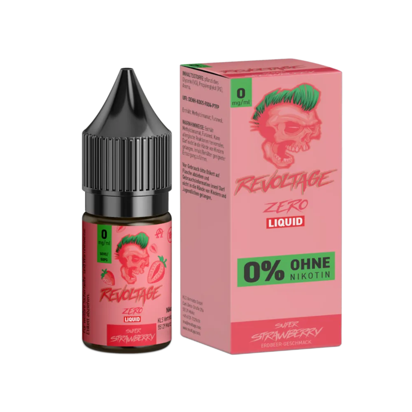 Revoltage - E-Liquid - Nikotinsalz - Super Strawberry - 10 ml - 0 mg 2