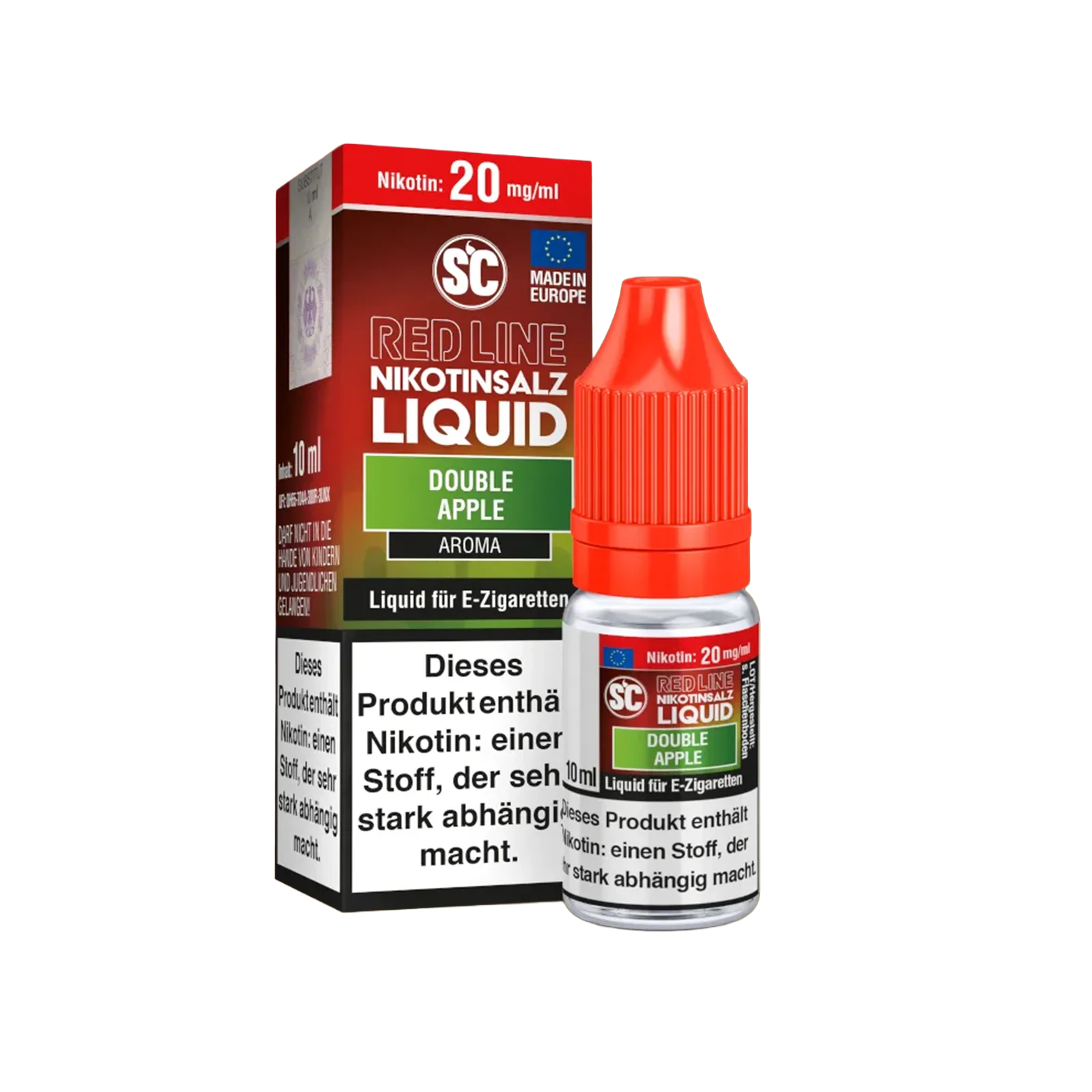 SC - E-Liquid - Nicotine Salt - Red Line - Double Apple - 10 ml - 20 mg