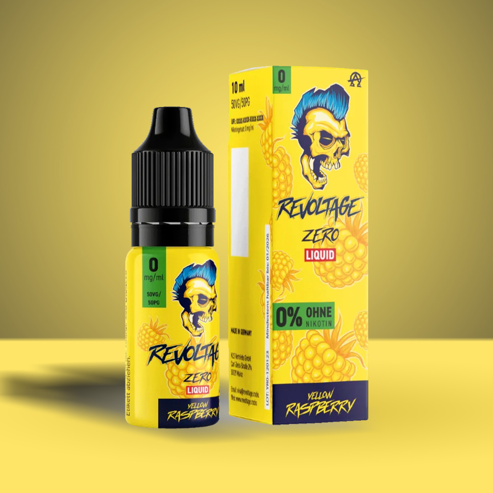 Revoltage - E-Liquid - Nikotinsalz - Yellow Raspberry - 10 ml - 0 mg 1