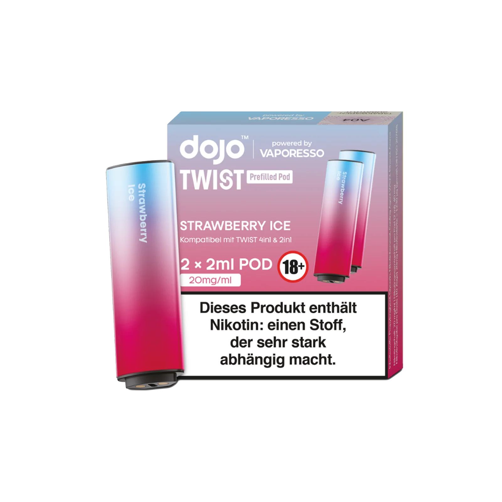 Vaporesso - Dojo Twist - Pod - Strawberry Ice 1