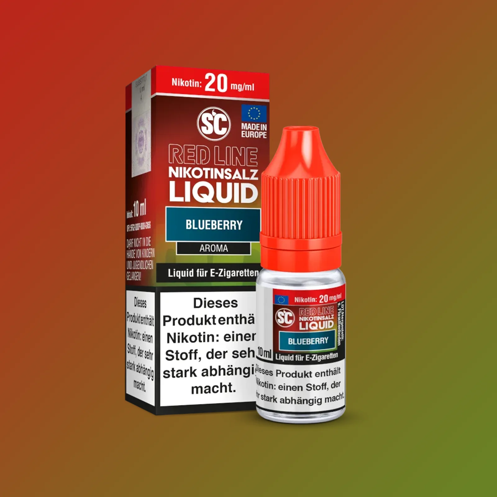 SC - E-Liquid - Nikotinsalz - Red Line - Blueberry - 10 ml - 20 mg 1