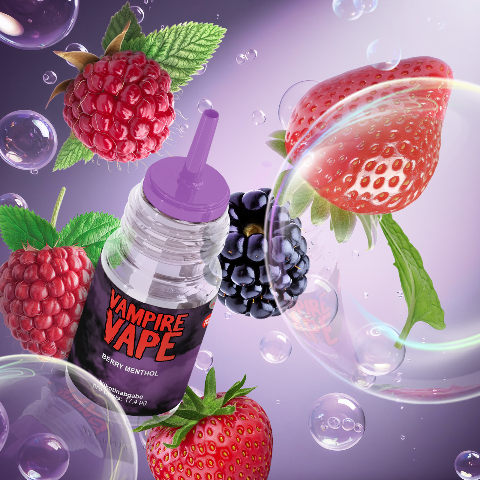 Vampire Vape E-Liquid Berry Menthol 10 ml 6 mg | E-Liquid g&uuml;nstig online 1