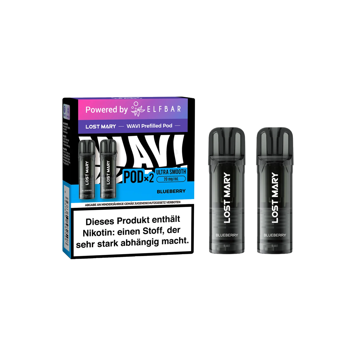 Lost Mary - Prefilled Pods - Wavi - Blueberry - 20 mg - 2 ml - 2 Stk.1