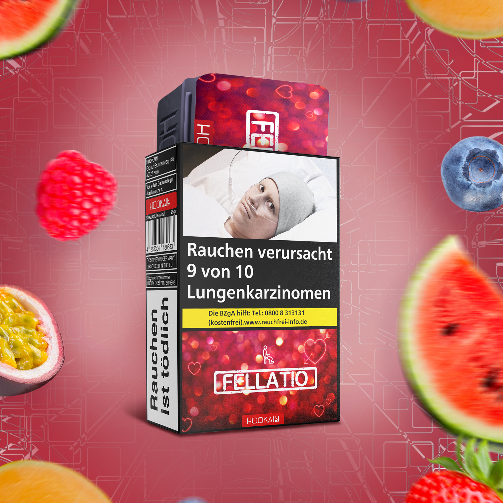 HOOKAiN Fellatio 25g Shisha Tabak Shop Online bestellen