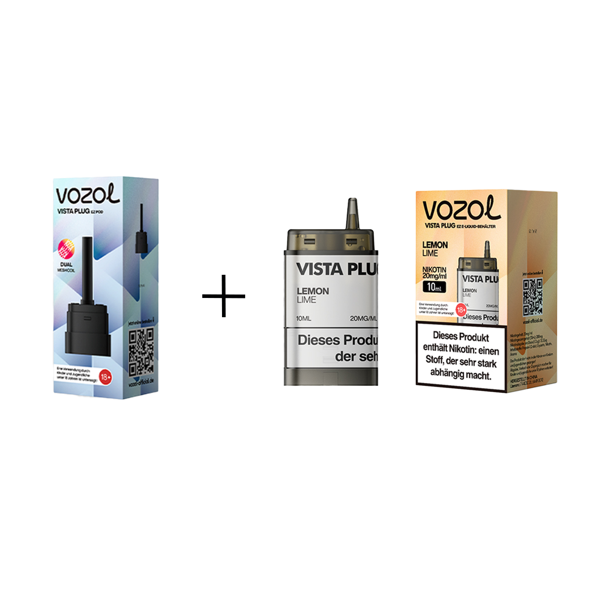 Vozol - Vista Plug Set - EZ Pod - Lemon Lime + Empty Pod