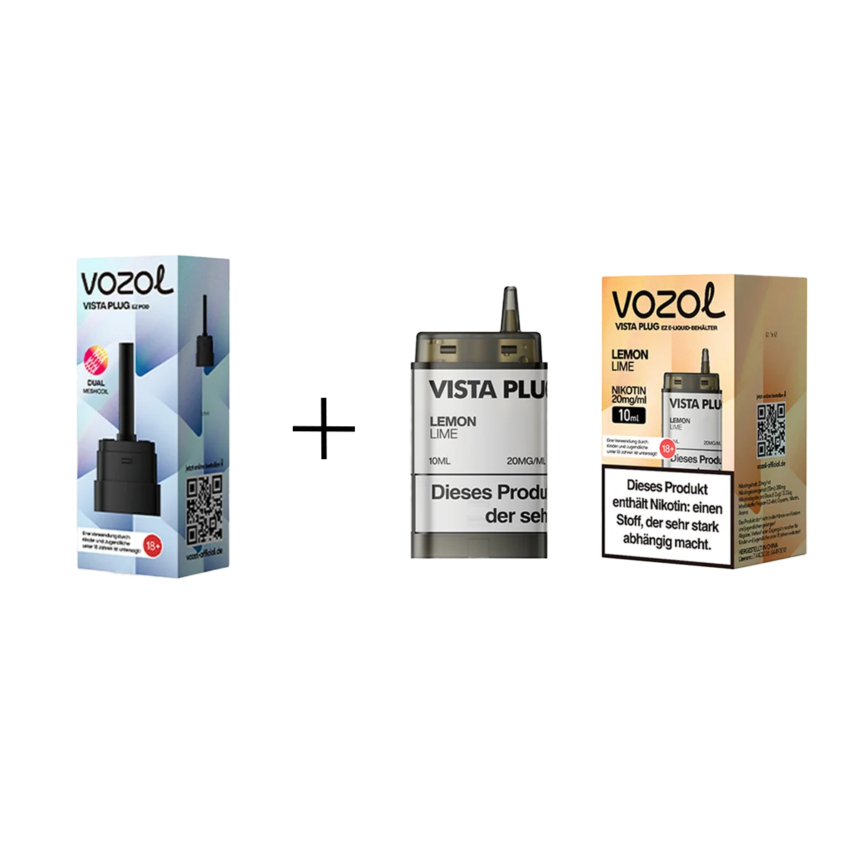 Vozol - Vista Plug Set - EZ Pod - Lemon Lime + Empty Pod