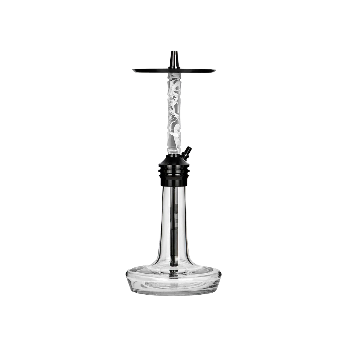 MOZE Varity Lounge Black Clear Wavy Frosted Shisha kaufen
