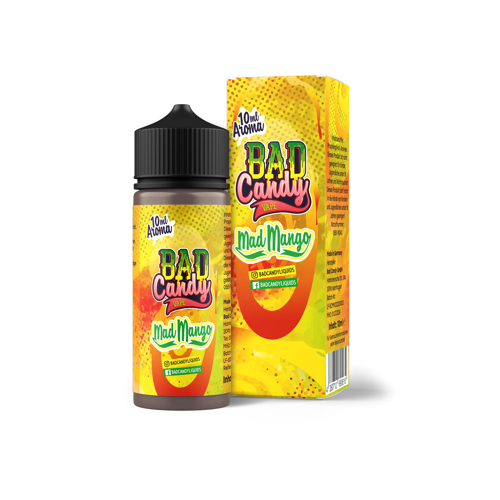 Bad Candy Aroma Longfill Mad Mango mit 10 ml Inhalt günstig bestellen 1