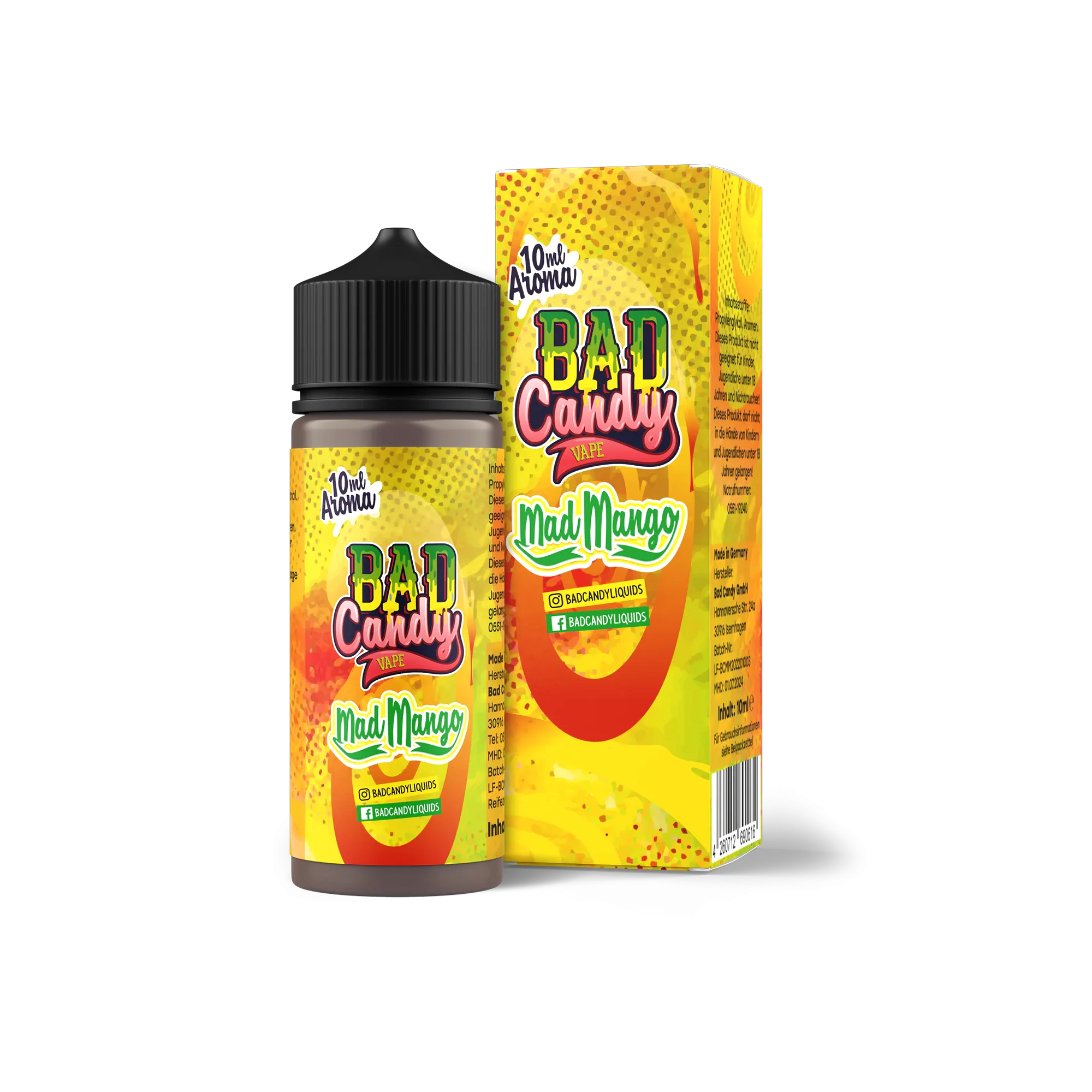 Bad Candy Aroma Longfill Mad Mango mit 10 ml Inhalt günstig bestellen 1