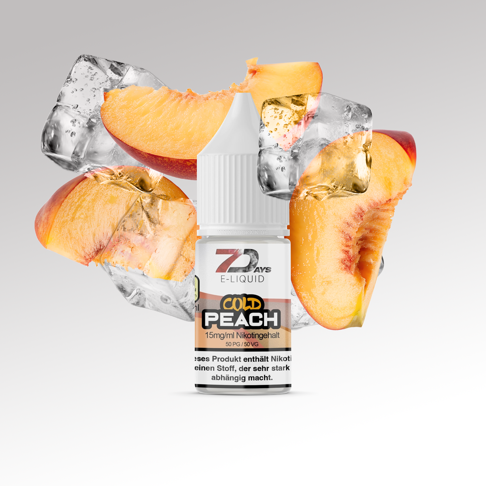 7 Days Cold Peach 15mg 10ml Nikotinsalz E-Liquid – Pfirsich & Kühle 1