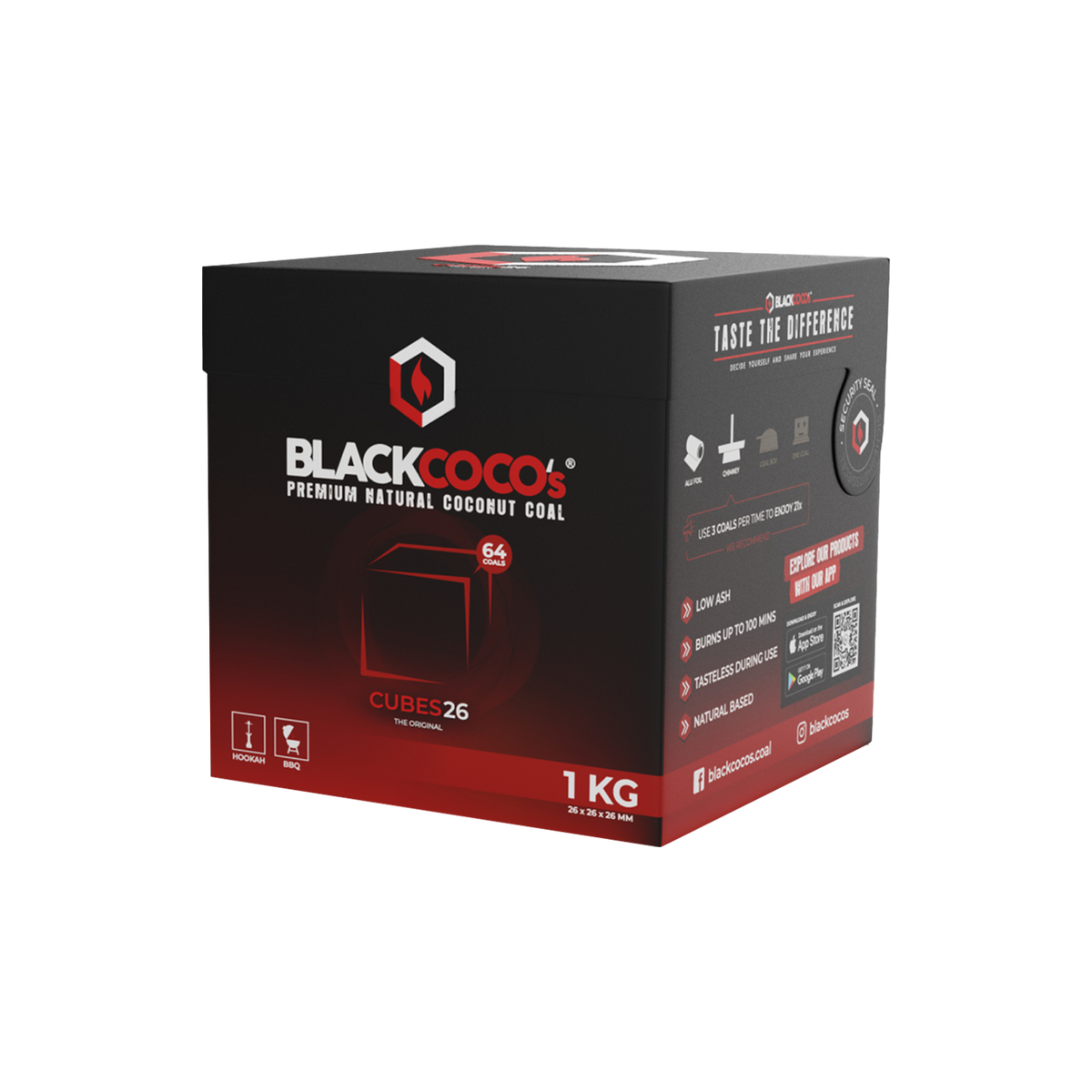 BLACKCOCO's Cubes 26 1 kg | Premium Naturkohle bestellen 2