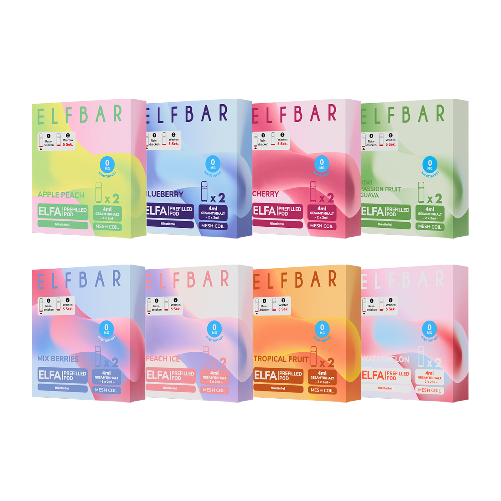 Elfbar Elfa Prefilled Pod nikotinfrei 10 Stk. Bundle g&uuml;nstig kaufen 1