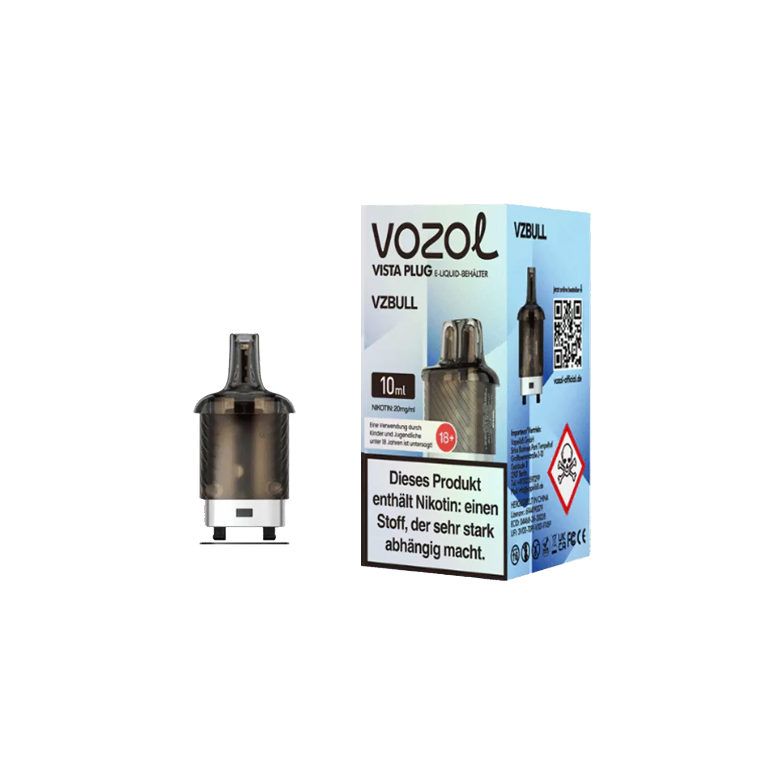 Vozol - Vista Plug - Pod Tank - VZ Bull - 10 ml