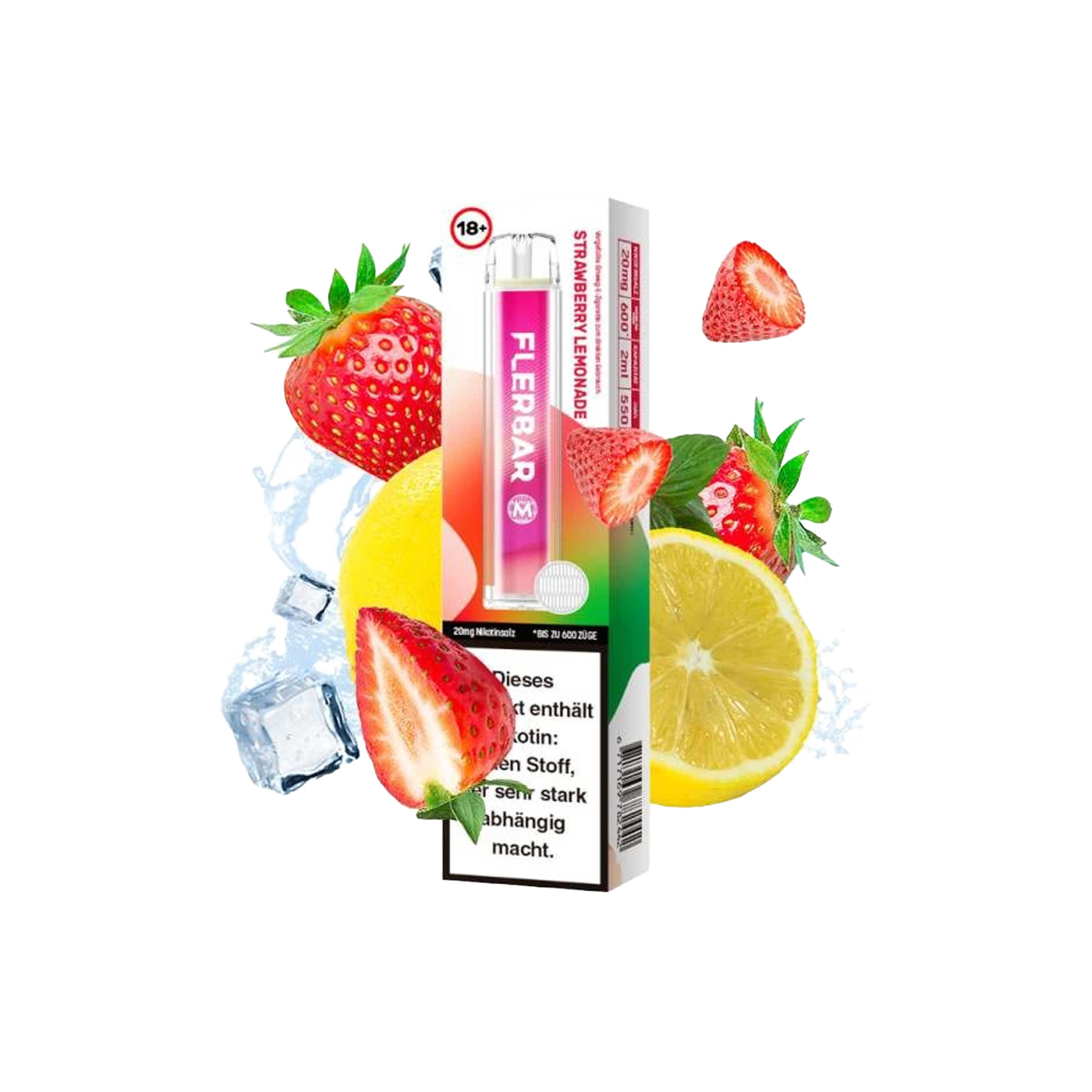 Flerbar - Vapestick - Strawberry Lemonade - E-Shisha | alle Sorten günstig kaufen