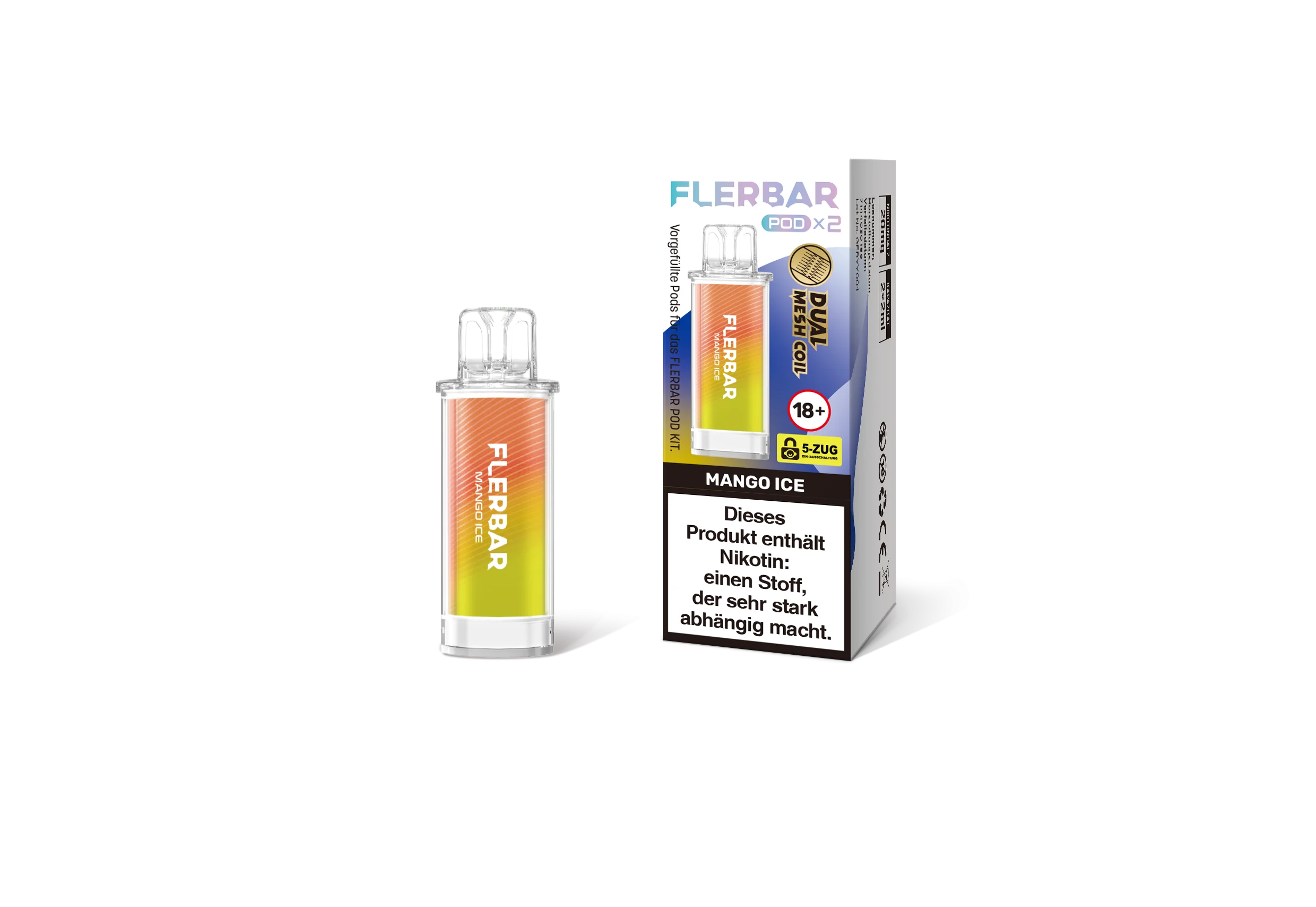 Flerbar Prefilled Pod Mango Ice 20 mg | Günstig Online 2 Flerbar Prefilled Pod Mango Ice 20 mg | Günstig Online 2