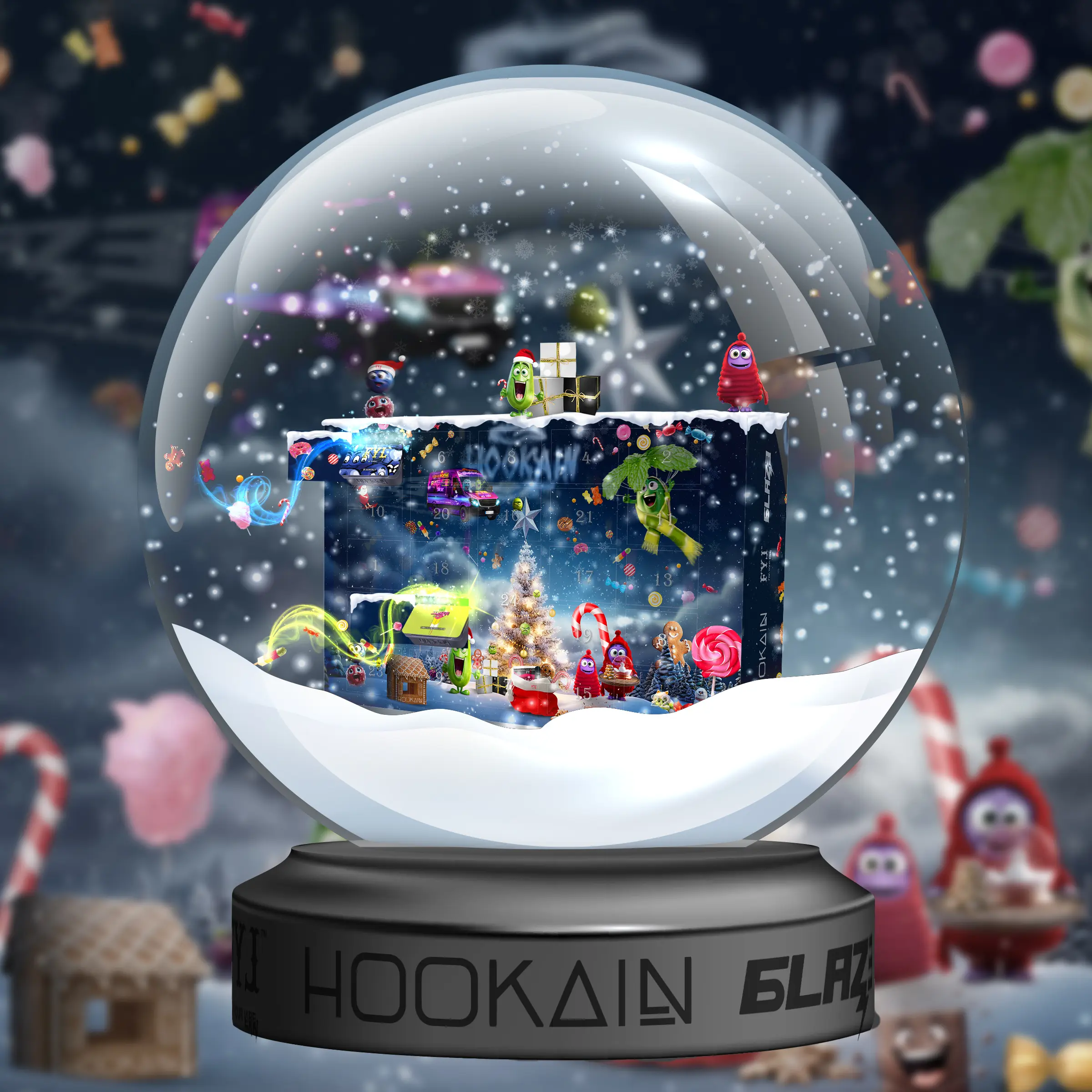 Hookain - Shisha X-Mas Adventskalender - 2023 - Shisha Weihnachtsgeschenk - Jetzt bestellen - 4 Hookain - Shisha X-Mas Adventskalender - 2023 - Shisha Weihnachtsgeschenk - Jetzt bestellen - 4