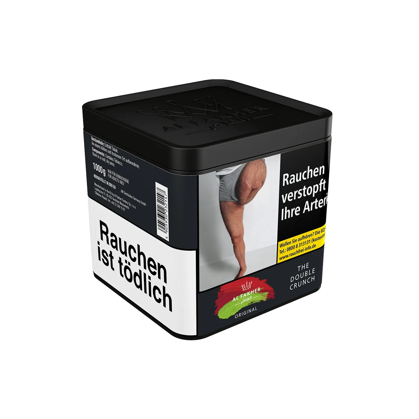 Al Fakher The Double Crunch 1000 g Shisha Tabak – Doppelapfel Genuss 2