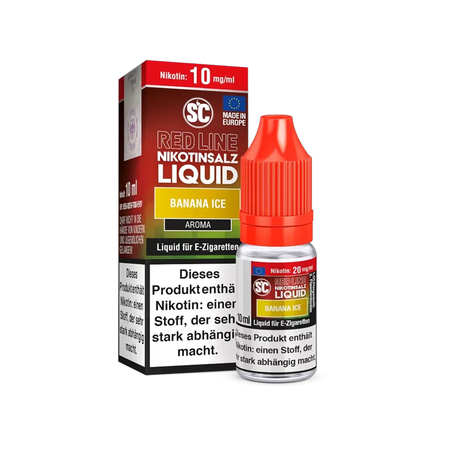 SC - E-Liquid - NicSalt - Red Line - Banana Ice - 10 ml - 10 mg
