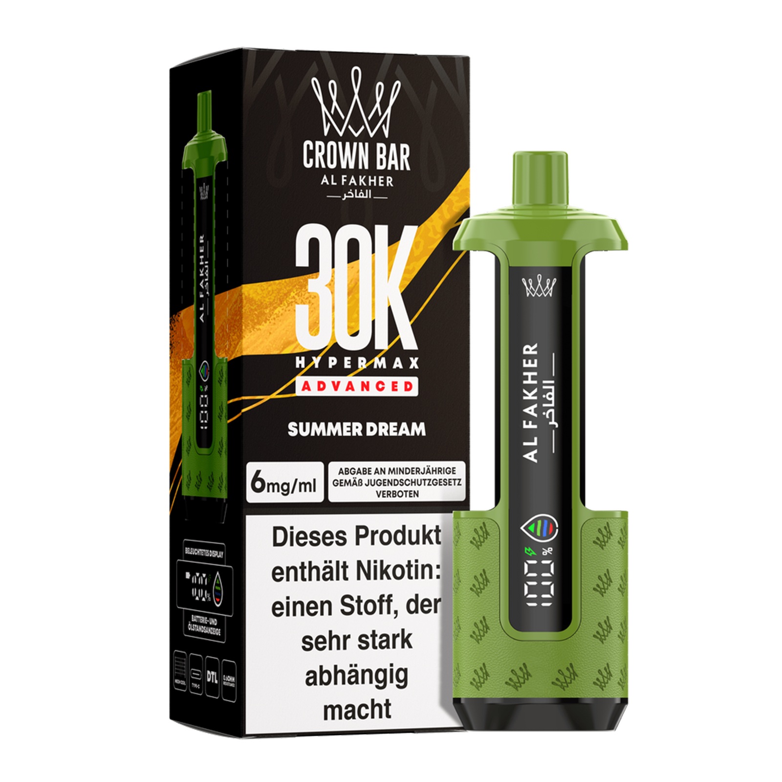 Al Fakher - Crown Bar - Hypermax - Advanced - 30K - Summer Dream 2