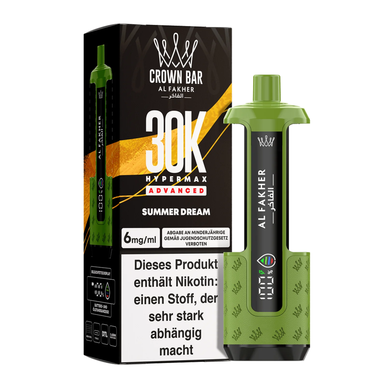 Al Fakher - Crown Bar - Hypermax - Advanced - 30K - Summer Dream 2